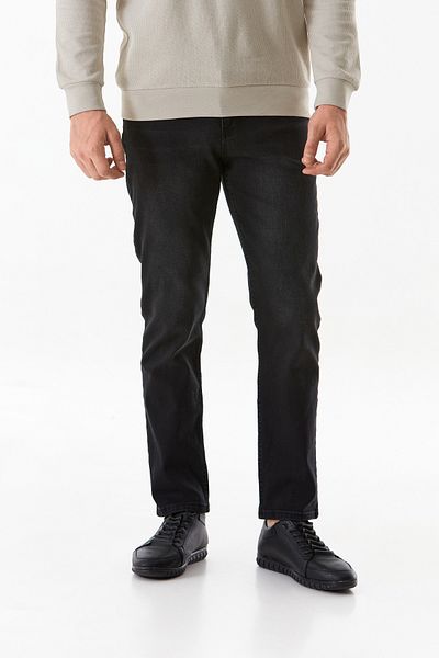 Fulla Moda Ίσιο τζιν παντελόνι με φερμουάρ