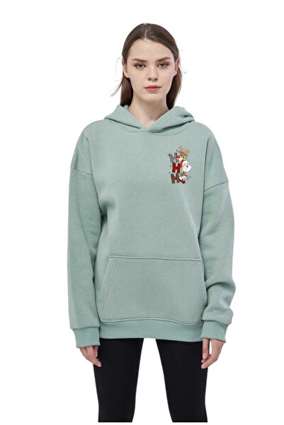 YÜKSEL IŞIK Унісекс худі з капюшоном - з принтом, 100% бавовна