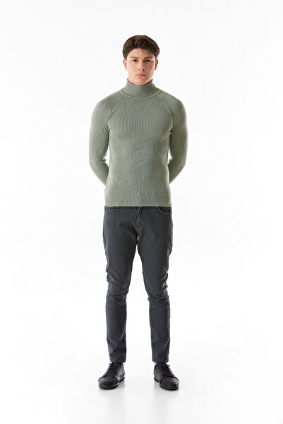 Fulla Moda Basic Balıkçı Yaka Triko Kazak