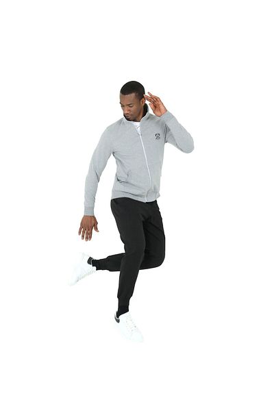D'S Damat Grey and Black Tracksuit Set