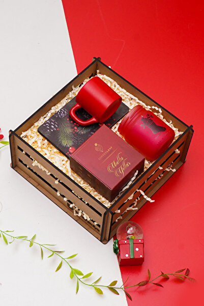 TrendHediye Yılbaşı , Yeni Yıl Hediye Seti Fincan Takımı , Kavanoz Mum , Türk...