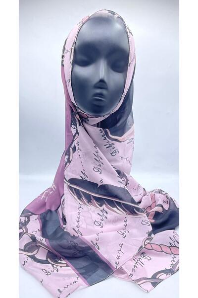 Differenza Chain Patterned Shawl - Powder