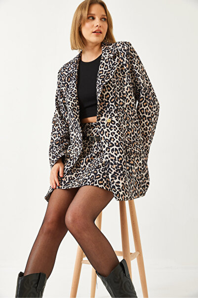 Bianco Lucci Women's Skirted Jacketed Bottom Top Suit Mbms055 60501055