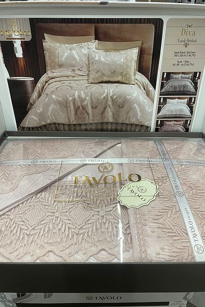 TAVOLO Di̇va Luxury Lace Bed Cover