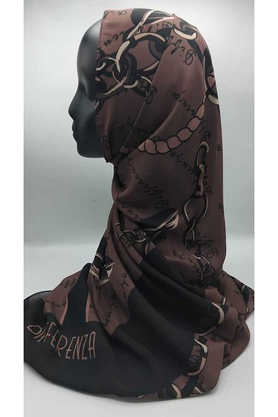 Differenza Mink Chain Patterned Shawl