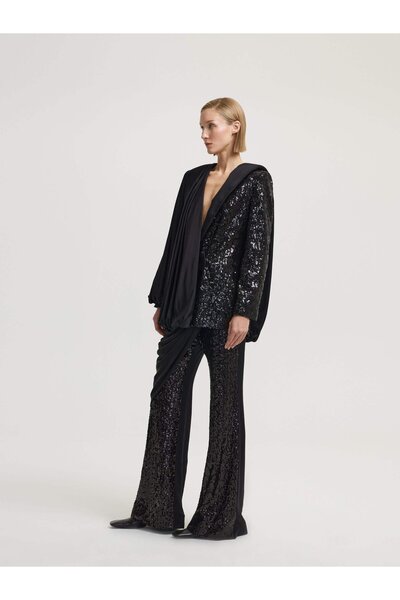 BAQA Payetli Çift Tasarım Ceket