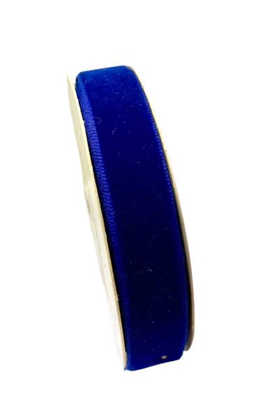 ÖZ-EL AŞ Soft Textured Blue Velvet Ribbon - 1.5 cm 5 Mt