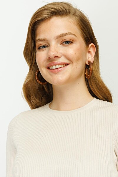 Ghisa Triko Bluz Bej