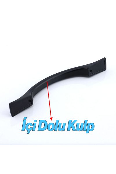 Badem10 Mâner dulap Rose Peak (96 MM-9,6 CM) Mânere metalice negru mat pentru mobilier sertar de bucătărie