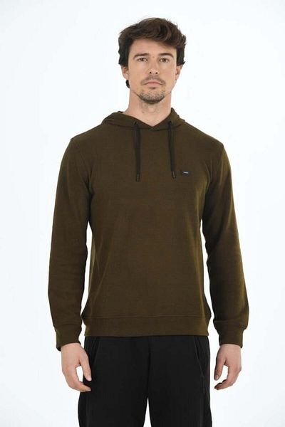 TRENDHİLL Мъжки супер мек суитшърт с качулка от плат Selanik 5236-H