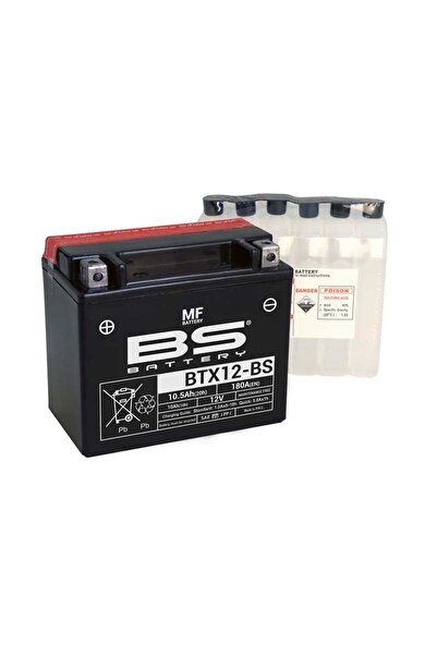 BS Btx12- (YTX12-) 12v-10 Amper 180 Cca Bakımsız Akü