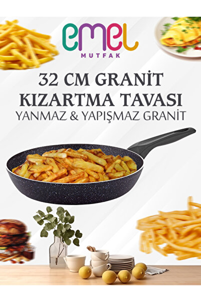 EMEL 32 Cm Granit Kızartma Tavası