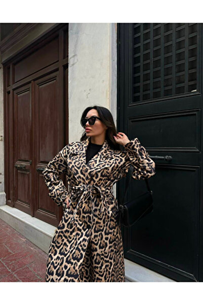 ALYA BUTİK LEOPAR KAŞE KABAN