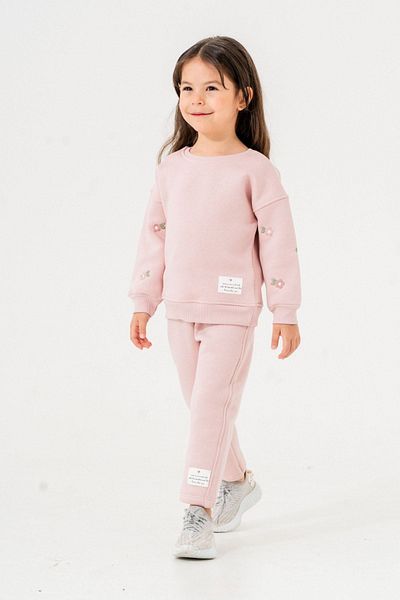 HAUSEkids طقم بدلة رياضية للفتيات من عمر 6 إلى 9 سنوات باللون الوردي