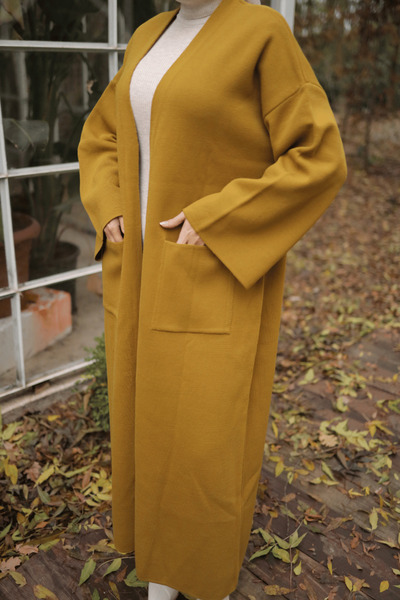 Nissra Ankanoor Mustard Double Steel Knitwear Cardigan Anka 2518202