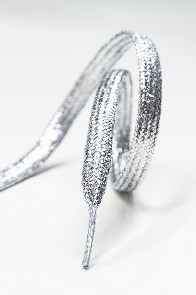 bağcık 120 cm Metallic Glitter Luxury Wide Shoelaces - 1 Pair