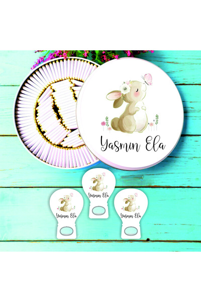 Nehir UV Baskılı Metal Kutulu 100 Madlen Çikolata + 10 Adet Balon Açacak Magn...