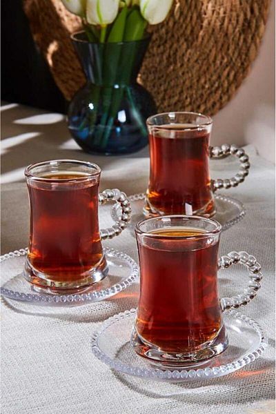 ÇIRPAN EV طقم شاي بيرل 6 أشخاص