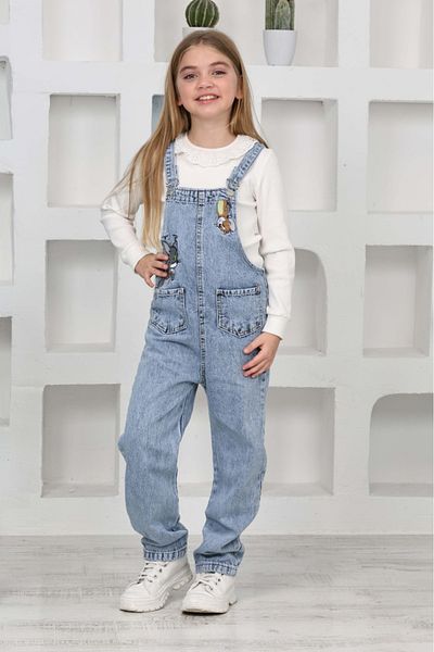 yns coolstar Salopetă din denim unisex din bumbac Tom și Jerry
