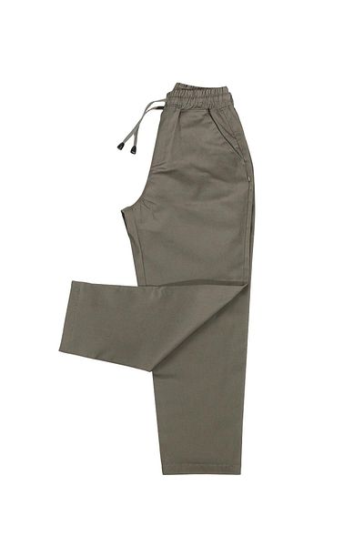 ASG TEKSTİL Khaki Color Elastic Waist Lycra Children's Trousers