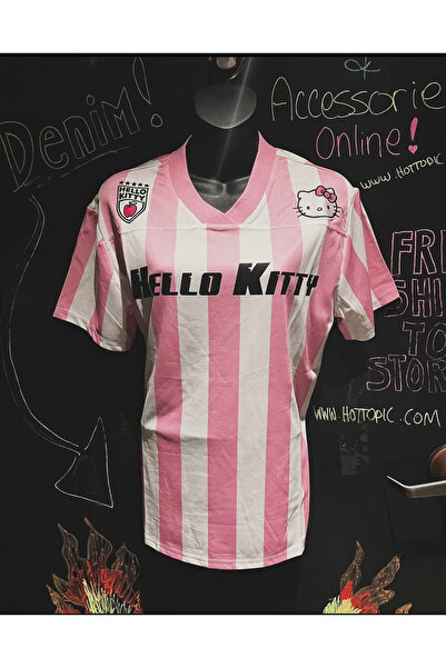 Genel Markalar Pembe Kitty Dragon Jersey V Yaka Forma