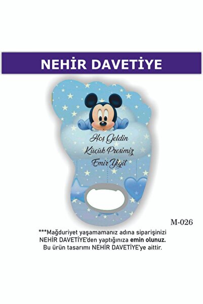 Nehir (10 ADET) AYAK AÇACAK MAGNET-YENİ DOĞAN,6AY KINASI, NİŞAN,NİKAH,SÖZ,KIN...