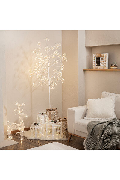 Chakra Shine Dekoratif Ledli Yılbaşı Ağacı 120 cm Natural