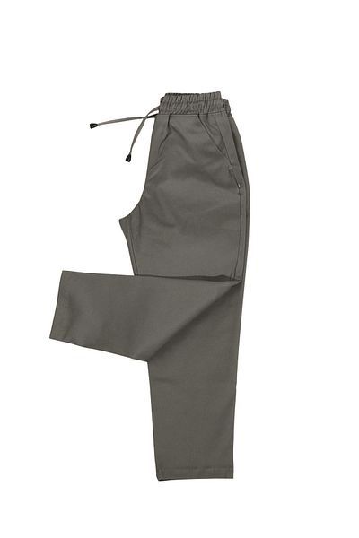 ASG TEKSTİL Khaki Color Elastic Waist Lycra Children's Trousers