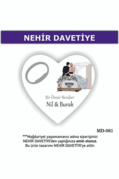 Nehir (10 ADET) KALP AÇACAK MAGNET-YENİ DOĞAN,6AY KINASI, NİŞAN,NİKAH,SÖZ,KIN...