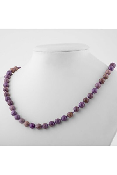 OSMANLI DOĞAL TAŞ Fosfosiderit 8 Mm Düğümlü Doğal Taş Kolye