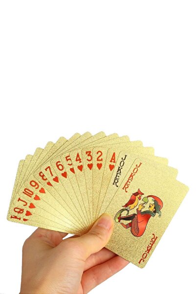 Weather Forecast Gold Dolar iskambil Kağıdı Kaygan Plastik Su Geçirmez Oyun Kağıdı cin383sr