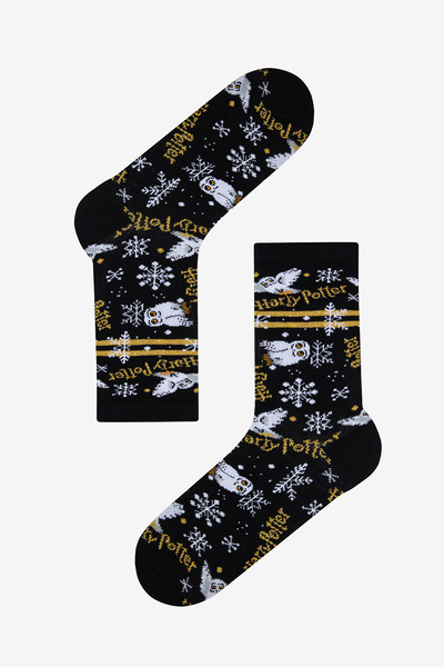 Penti Owl Black-Red 2-Piece Socks