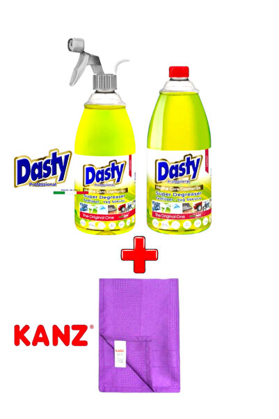 Kanz Alman Mikrofiber Bez 1 Adet, Dasty Yağ Çözücü 2 Adet