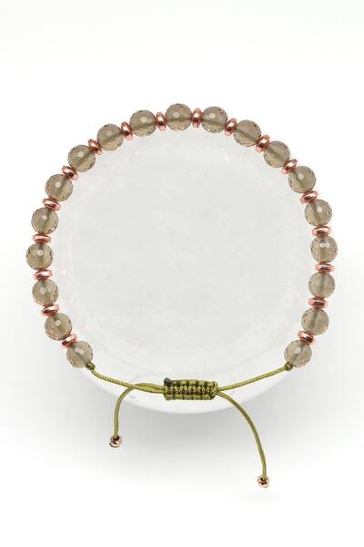 Alibaba Doğaltaş Zultanit Doğal Taş Makrome Örme Bileklik Küre Kesim