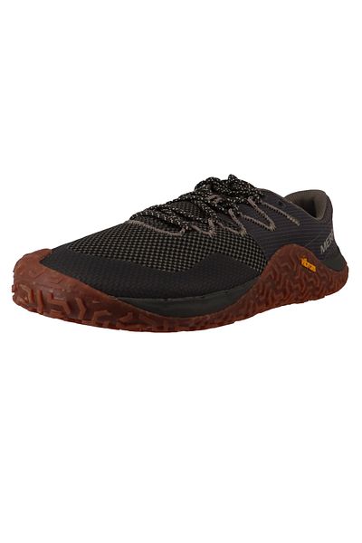 Merrell Herren Laufschuhe Halbschuhe Wanderschuhe Trail Glove 7 Barefoot J067655 Grün Lichen/gum Textil/syn