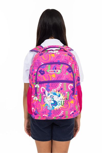 Necati Çanta Multi-Compartment Primary School Backpack and Lunchbag with Unicorn Figure