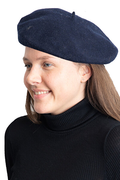 Bay Şapkacı Kadın Ressam Şapka Lacivert 7267