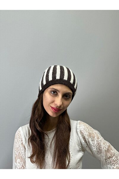 Gönülden Tasarım Унісекс кашемірова шапка в смужку