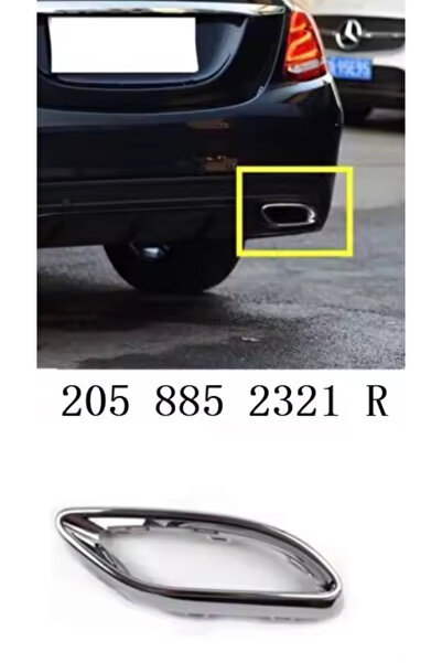 kaytaz MERCEDES SAĞ EGZOZ UCU W205 W213 W177 W253 2058852321Uyumlu