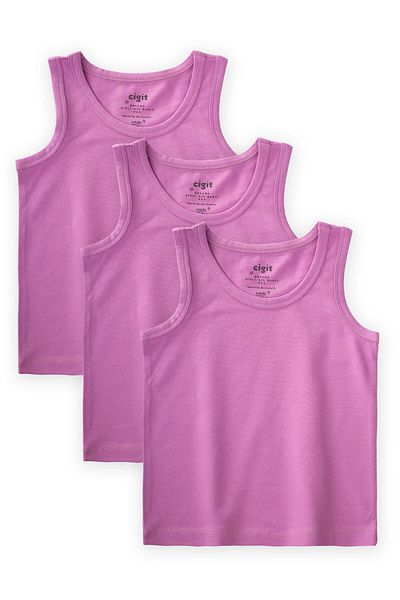 Cigit Tricou cu bretele late pentru 2-9 ani Liliac