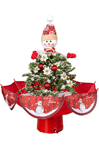 Herdekora Christmas Snow Fountain Snowman with Lights and Music 65X75 cm