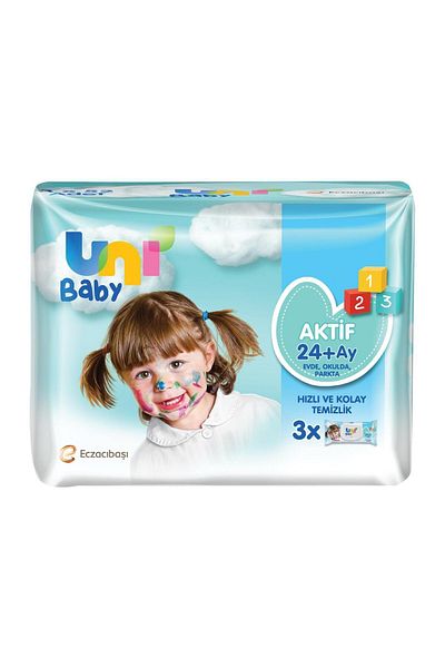 Uni Baby 3*52 Active Wet Wipes Set