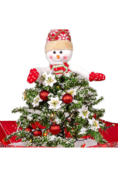Herdekora Christmas Snow Fountain Snowman with Lights and Music 65X75 cm