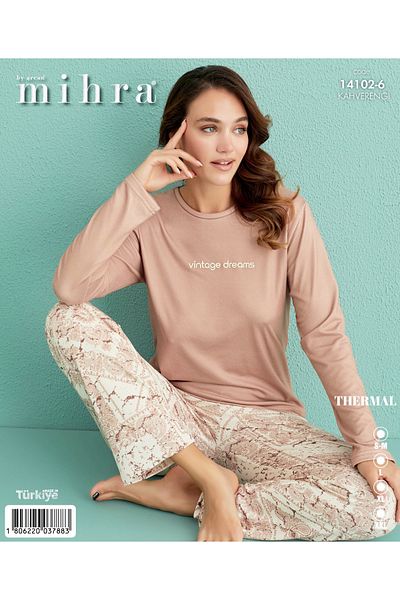 Mihra Thermal Long Sleeve Pajama Set