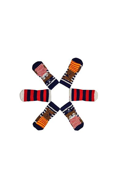Defne Baby 6 Pairs of Cotton Baby Boy and Child Socks