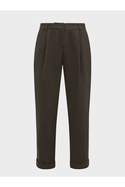 RİVUS Front Pleated Double Leg Loose Fitting Trousers - Khaki