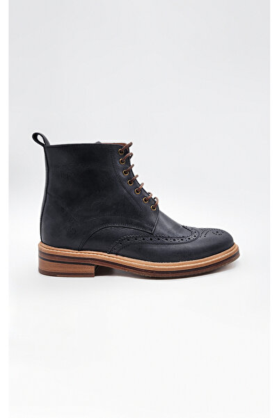 UniqCrafter ERKEK DERİ BAĞCIKLI FERMUARLI BOT