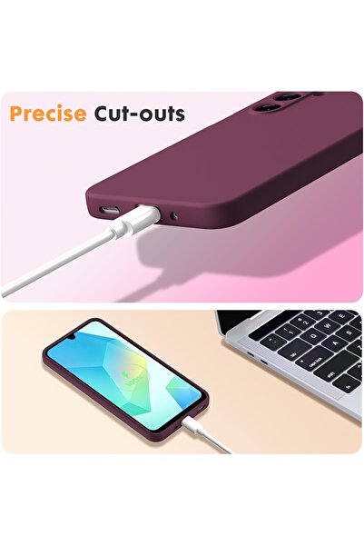 m.tk moveteck For Samsung Galaxy A16 Case Launch Camera Protected Inside Velvet Soft Colorful Silicone Matte Feel Cover