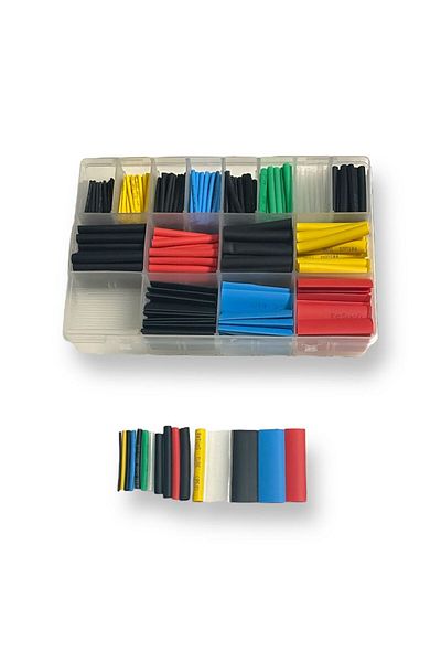 Tek-İş 580Pcs 8 Different Sizes 6 Color Heat Shrink Tubing Set
