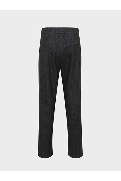 RİVUS Smoke Color Pleated and Relaxed Fit Trousers